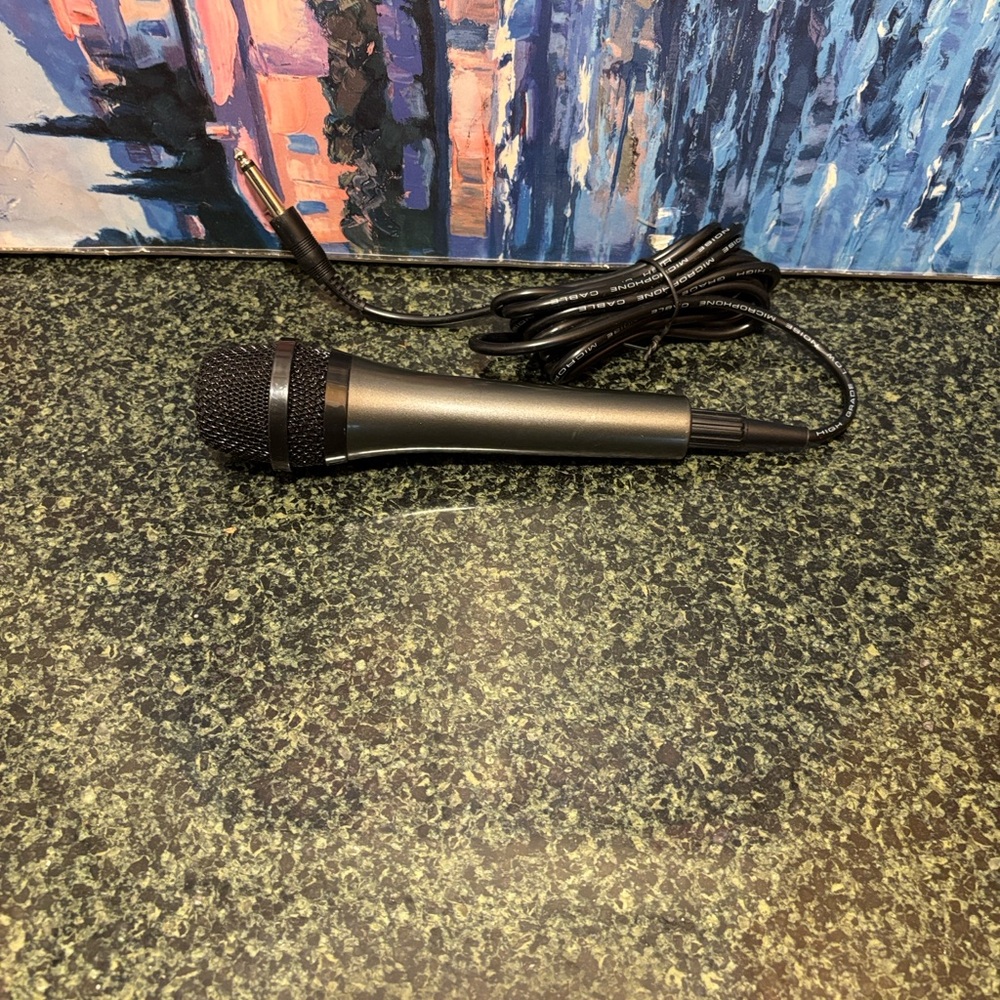 Wired Black Vocal Microphone with Cable